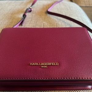 Karl Lagerfeld hot pink bag